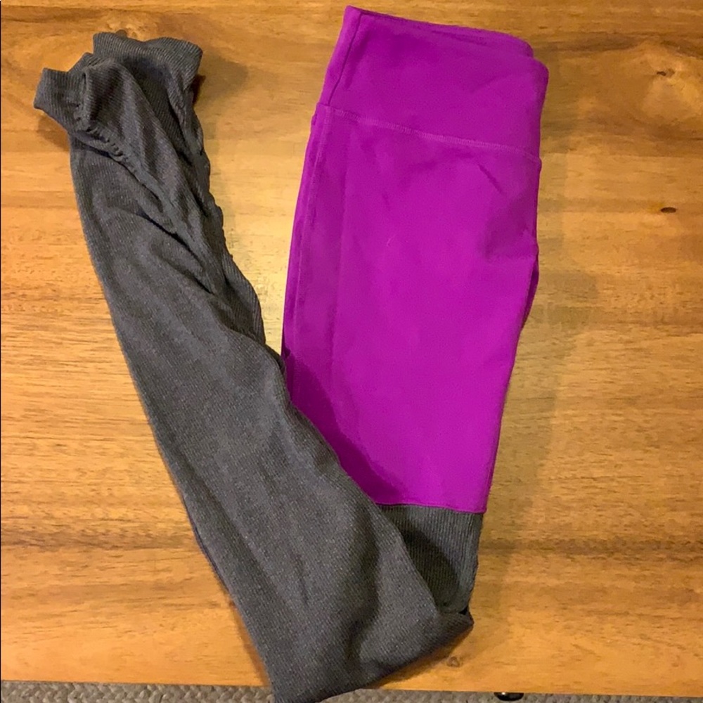 All yoga fuchsia goddess leggings Medium mid rise